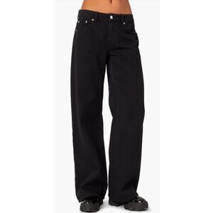 Edikted Daytime Wide Leg Jeans in Color Black in Size XS NWOT